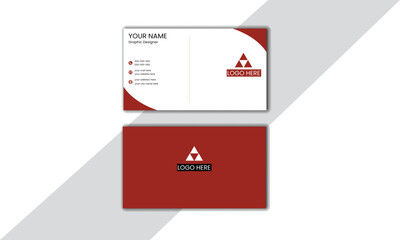 creative modern  business card . Luxury and simple clean vector design . layout in rectangle size