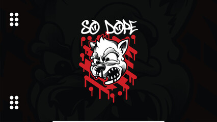 So Dope Dog Illustration