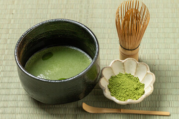 抹茶と茶道の道具