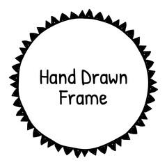 Stylish round frames with examples of the names or white space of your store . Vector frameworks