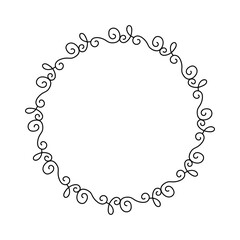 Wedding logo. Minimalistic floral frames. Vector botanical outline borders. botanic badge