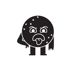 Naklejka premium Water pollution color line icon. Ecology