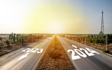 Moving into 2024 with sunset of last year in the background