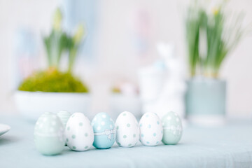 Fototapeta na wymiar white easter eggs