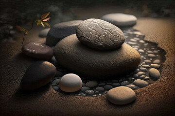 Zen Stones A Calming and Soothing Image of Balanced Rocks
