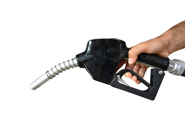 Hand holds a fuel pump service for motor vehicles