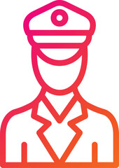 Officer Vector Icon Design Illustration