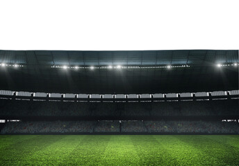 Modern football stadium ready to soccer match © alphaspirit