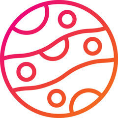 Planet Vector Icon Design Illustration
