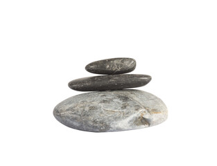 Isolated stone for spa massage and therapy