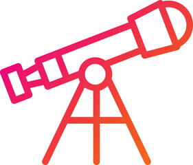Telescope Vector Icon Design Illustration