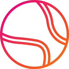 Fototapeta premium Tennis ball Vector Icon Design Illustration