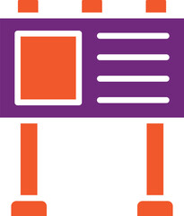 Obraz premium Billboard Vector Icon Design Illustration