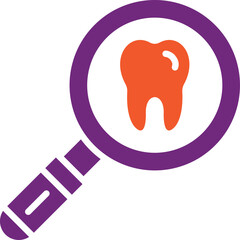 Search teeth Vector Icon Design Illustration
