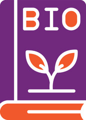 Bio book Vector Icon Design Illustration