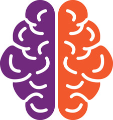 Human brain Vector Icon Design Illustration