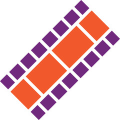 Film strip Vector Icon Design Illustration