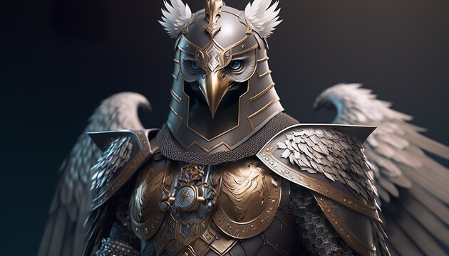 Anthropomorphic Eagle Knight