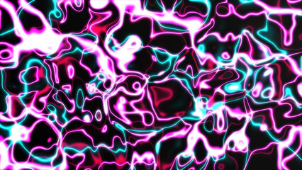 Neon abstract organic shape background
