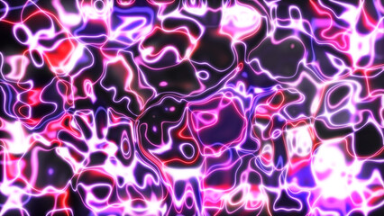 Neon abstract organic shape background