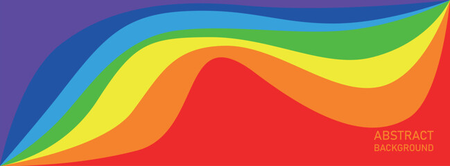 Abstract rainbow waves colors stripes background, Vector illustration eps10. LGBT concept