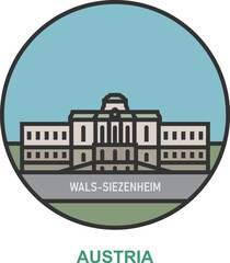 Wals-Siezenheim. Cities and towns in Austria