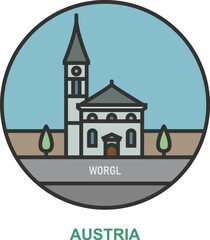 Worgl. Cities and towns in Austria