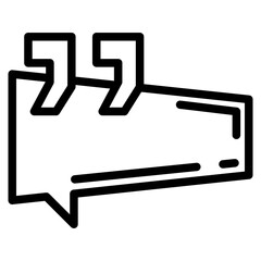 Obraz premium bubble quote line 