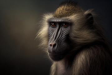 an african baboon generated by AI
