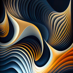 Abstract fractal wave background