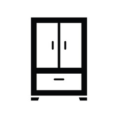 wardrobe icon vector design template in white background