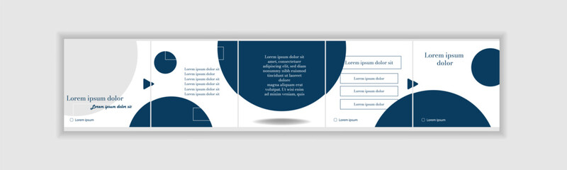 Internet application carousel bubbles on white background endless post to insert your photo. Vector illustration. © Itsee