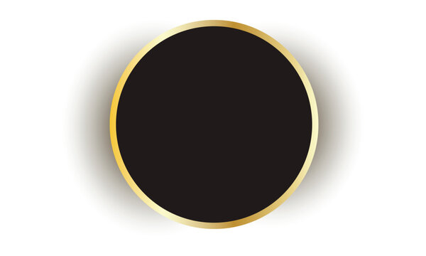 3d golden button
