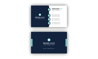 Double-sided creative business card template. Modern Business Card. personal Business Card.
Horizontal and vertical layout. Creative and Clean Business Card Template. Vector illustration.