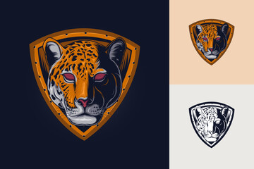 Obraz premium Jaguar logo. Mascot design template