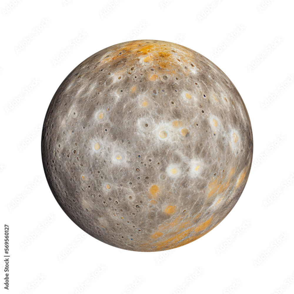 Canvas Prints mercury planet isolated on transparent background cutout