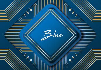 Abstract blue technology background with complexity that makes it look beautiful