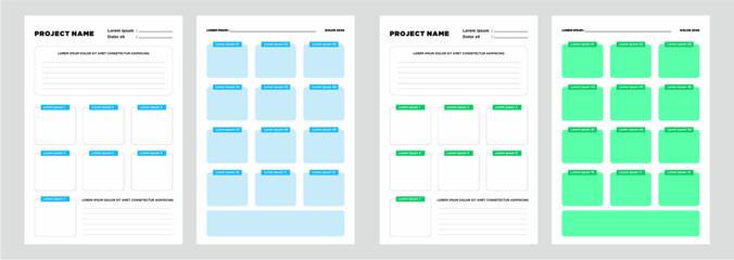 modern planner template set of planner and to do list project