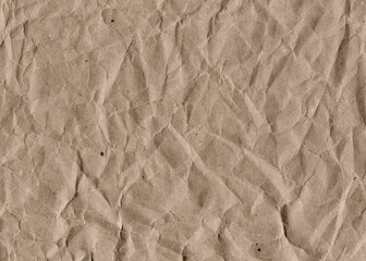 Wrinkled paper background. Vintage scratched grunge paper texture. Space for text.