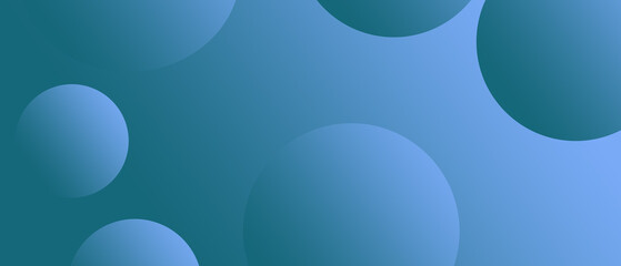 abstract blue background with circles presentation cover page