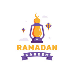 Ramadan Kareem Flat Illustration