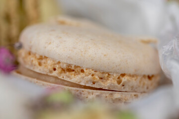 Macaroons confectionery with the use of eggs and sugar