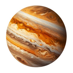 Jupiter planet isolated on transparent background cutout - obrazy, fototapety, plakaty