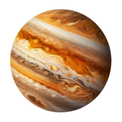 Foto op Canvas Jupiter planet isolated on transparent background cutout © Natural PNG