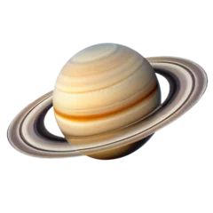 Foto op Canvas Saturn planet isolated on transparent background cutout © Natural PNG