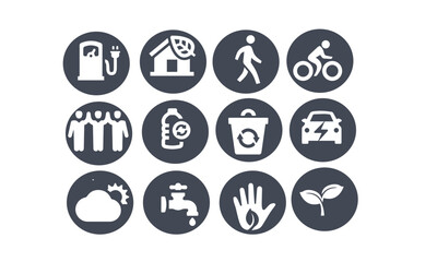 Environmental Protection Icons vector design 