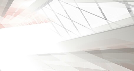 Abstract modern architecture digital 3d rendering