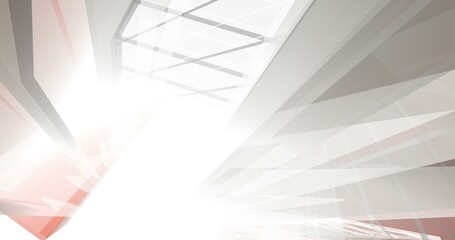 Abstract architecture digital background 3d illustration