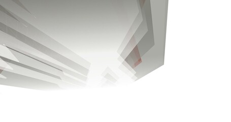 Abstract architecture digital background 3d illustration