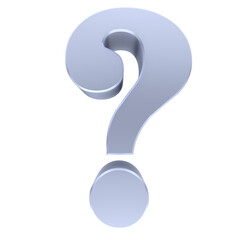 Silver question mark PNG transparent background